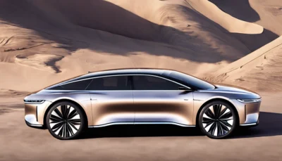 découvrez l'incroyable étendue de la nouvelle lucid air, une voiture de luxe électrique repensée avec élégance et performance.